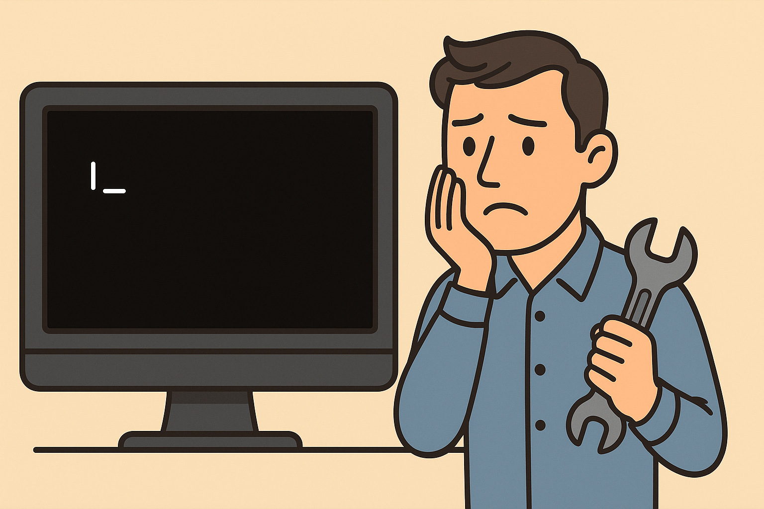Черный экран Windows: причины и полное руководство по устранению проблемы